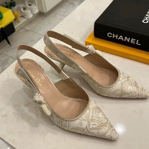 Gorgeous Christian Dior, slingback heels.